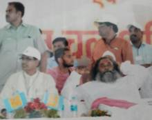 Swami Ashutoshanand with MP CM Shriman Shivraj Singh Chohan ji