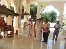 Maharaj Ji welcome at Isccon Temple Bali